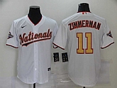 Nationals 11 Ryan Zimmerman White Gold Nike 2020 Gold Program Cool Base Jersey,baseball caps,new era cap wholesale,wholesale hats